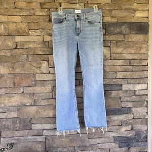 Hudson Jeans‎ Love Crop Bootcut  sz 28 super stretchy light wash raw hem